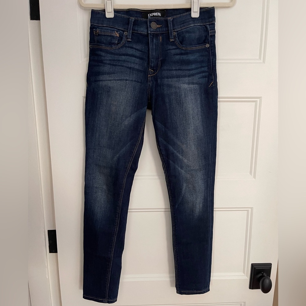 Express Mid Rise Denim legging Jean 2S